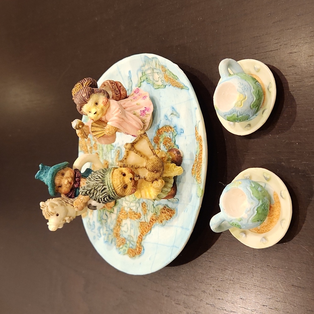 1996 Popular Imports, Ceramic miniature teaset,  Around the world